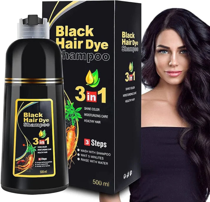 🔥BUY 1 GET 1 FREE OFFER🔥 BLOSDREAM 3 in 1 Black Hair Shampoo