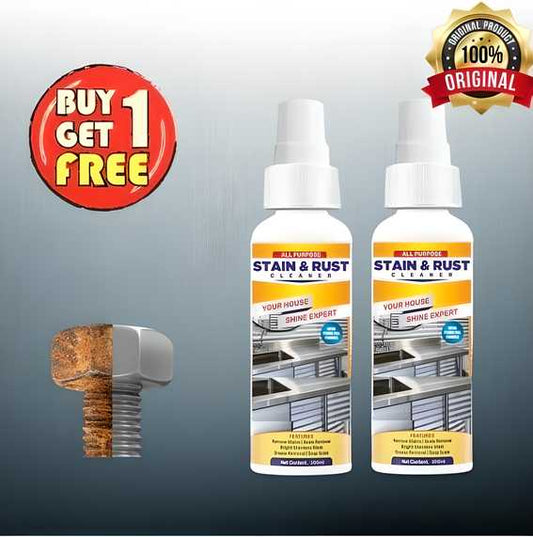 Multipurpose Stain & Rust Remover Spray for Cleaning & Protection From Dust 200ml - Buy 1 Get 1 Free