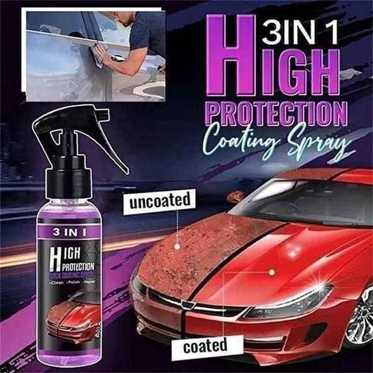 3 in 1 High Protection Quick Car Ceramic Coating Spray (Buy 1 Get 1 Free )