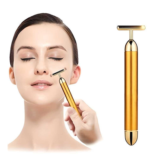 24K Gold Energy Beauty Bar Electric Facial Massage Roller - (4.9 ⭐⭐⭐⭐⭐ 65,320 REVIEWS)