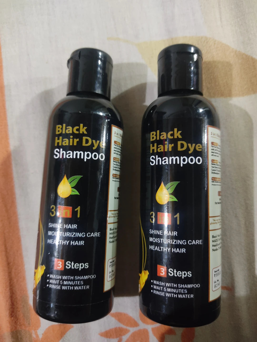 BLOSDREAM 3 in 1 Black Hair Shampoo (Ammonia Free)  | Buy 1 Get 1 Free